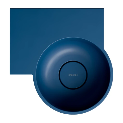 vasque à poser/suspendu - gauche, 33 x 34 cm