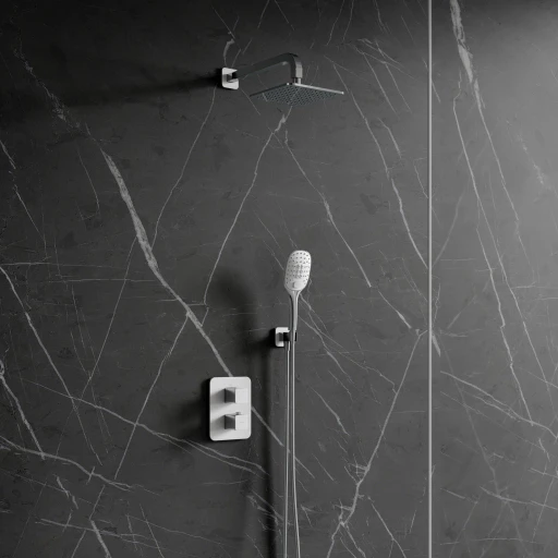 thermostatic shower system for concealed installation