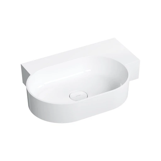 countertop/wall-mounted basin - right, 64 x 44 cm