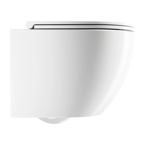 wall-mounted toilet SILENT POWER™ with soft-close seat, 49 x 37 cm