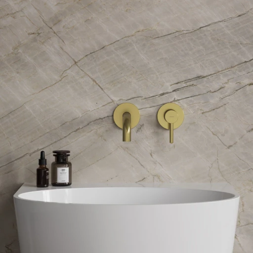 basin mixer for concealed installation with long spout