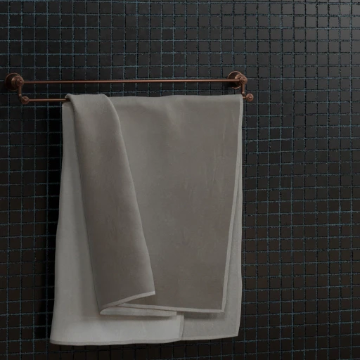 porte-serviette double, 65 cm