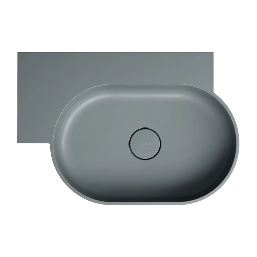 countertop/wall-mounted basin - left, 64 x 44 cm