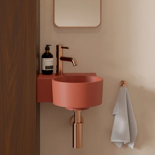 countertop/wall-mounted basin - right, 33 x 34 cm