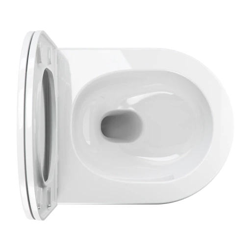 cuvette de WC murale SILENT POWER™ avec abattant frein de chute, 49 x 37 cm