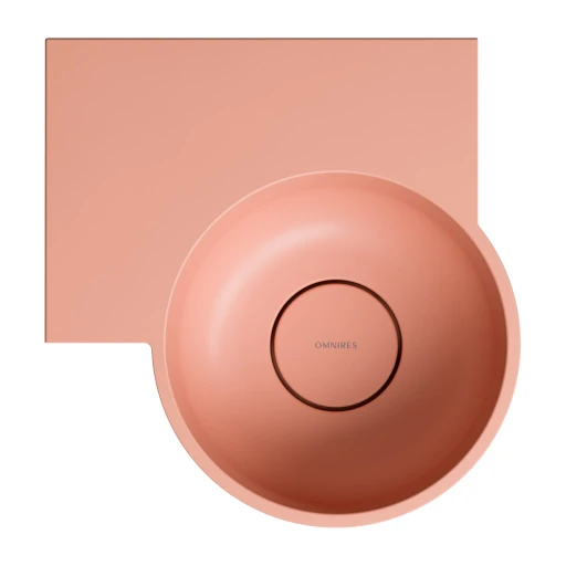 vasque à poser/suspendu - gauche, 33 x 34 cm