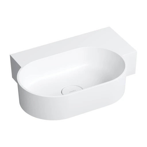 umywalka nablatowa/wisząca - prawa, 55 x 38 cm