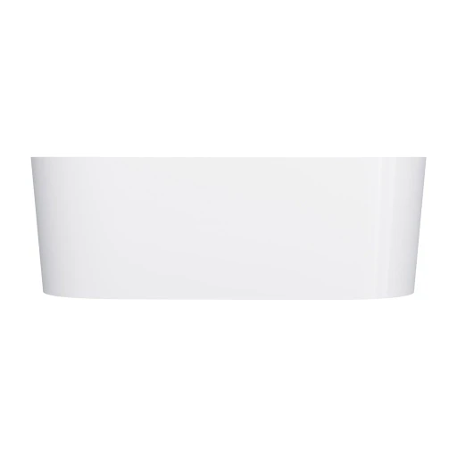 freestanding bath with overflow, 160 x 75 cm