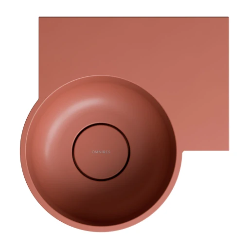 countertop/wall-mounted basin - right, 33 x 34 cm