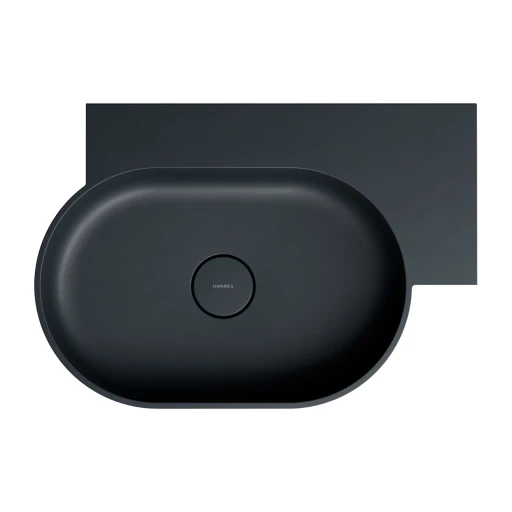 countertop/wall-mounted basin - right, 64 x 44 cm