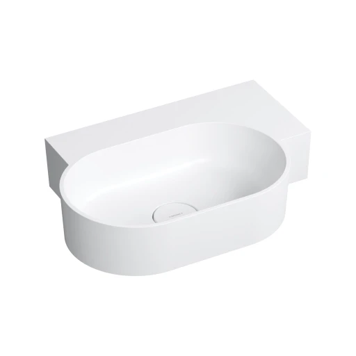 countertop/wall-mounted basin - right, 55 x 36 cm