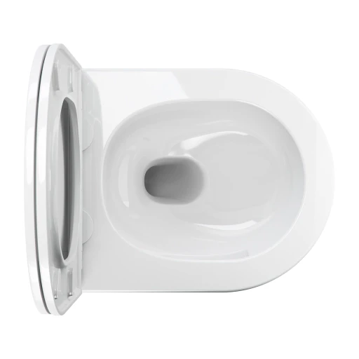 wall-mounted toilet SILENT POWER™ with soft-close seat, 49 x 37 cm