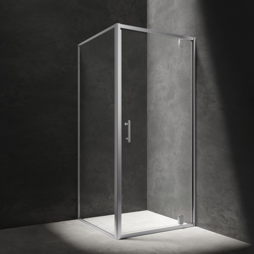 kabina prysznicowa kwadratowa z drzwiami uchylnymi, 80 x 80 cm