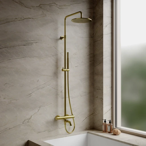 thermostatic bath system for exposed installation