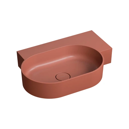 countertop/wall-mounted basin - right, 64 x 44 cm