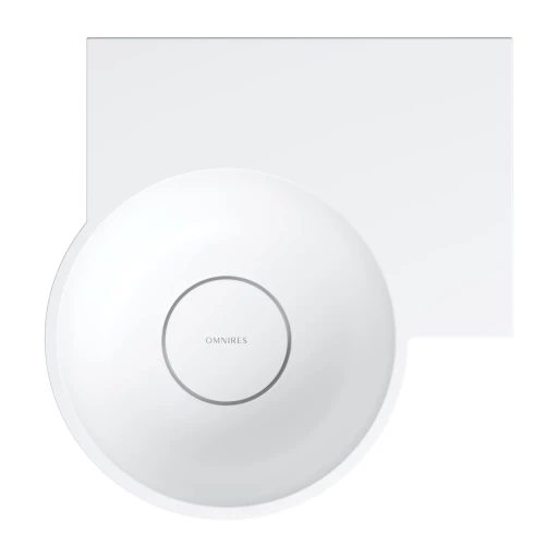 umywalka nablatowa/wisząca - prawa, 33 x 34 cm