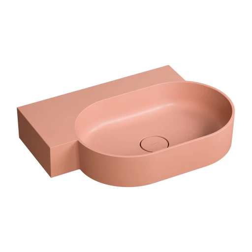countertop/wall-mounted basin - left, 64 x 44 cm