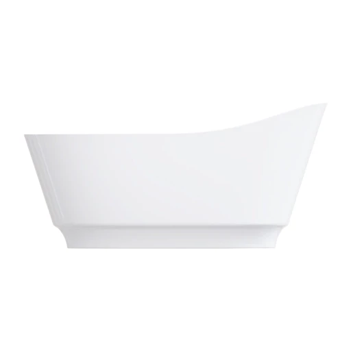 high back freestanding bath, 158 x 72 cm