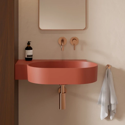 umywalka nablatowa/wisząca - lewa, 64 x 44 cm