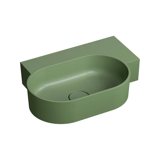 countertop/wall-mounted basin - right, 55 x 36 cm