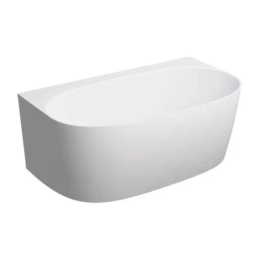 back to wall bath, 148 x 86 cm
