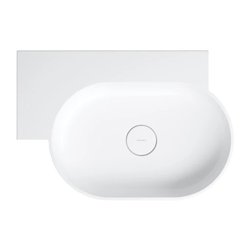 countertop/wall-mounted basin - left, 64 x 44 cm