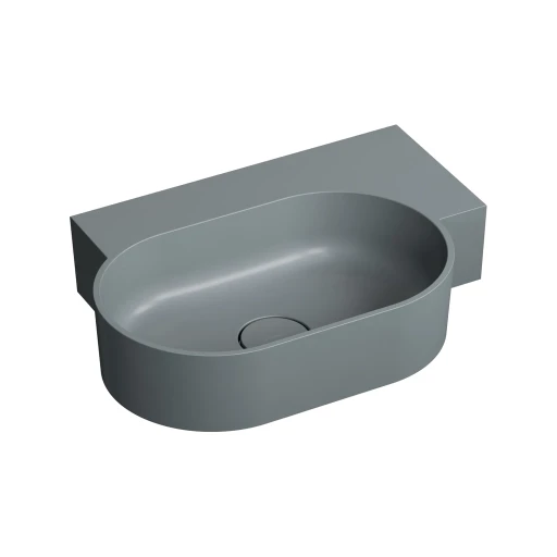 countertop/wall-mounted basin - right, 55 x 36 cm