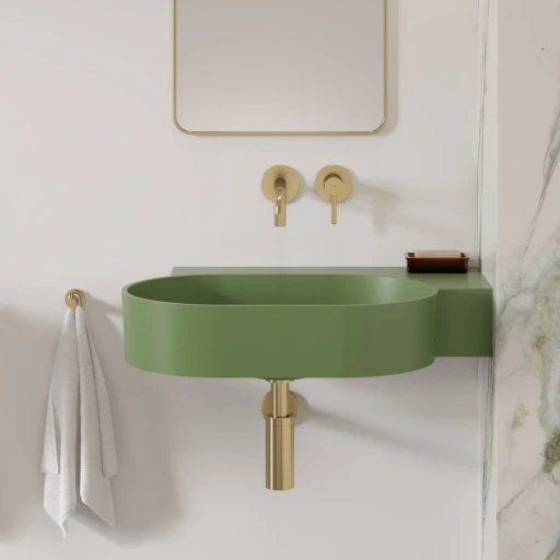 vasque à poser/suspendu - droite, 64 x 44 cm