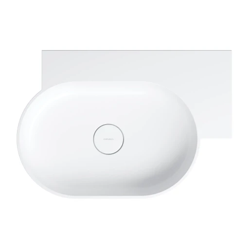 umywalka nablatowa/wisząca - prawa, 64 x 44 cm