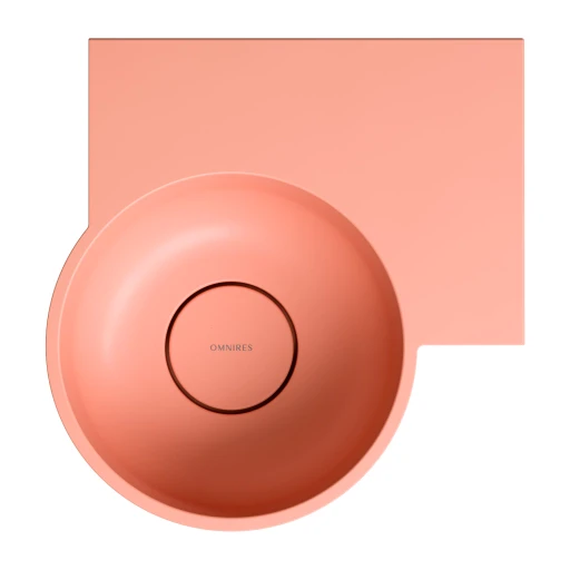 vasque à poser/suspendu - droite, 33 x 34 cm