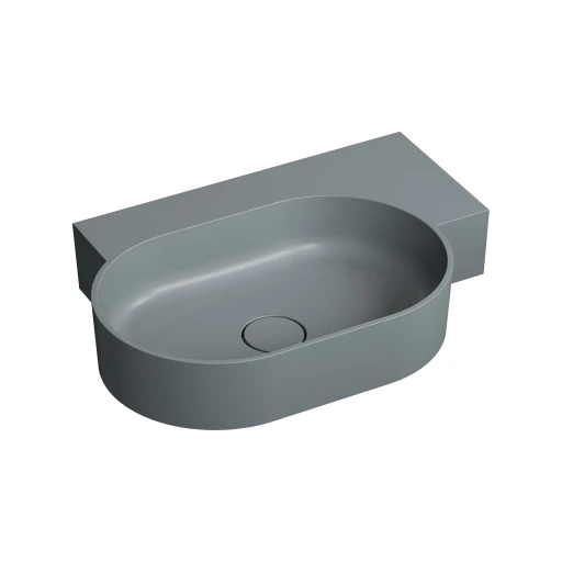 countertop/wall-mounted basin - right, 64 x 44 cm