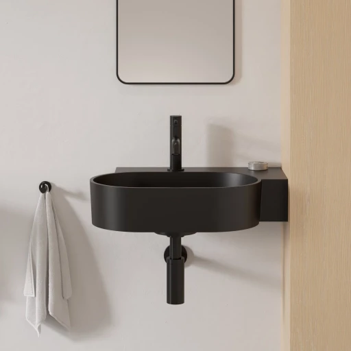 vasque à poser/suspendu - droite, 55 x 36 cm