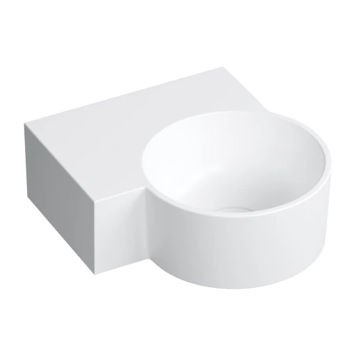 vasque à poser/suspendu - gauche, 33 x 34 cm