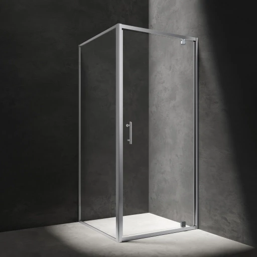 cabine de douche carrée à porte oscillante, 80 x 80 cm