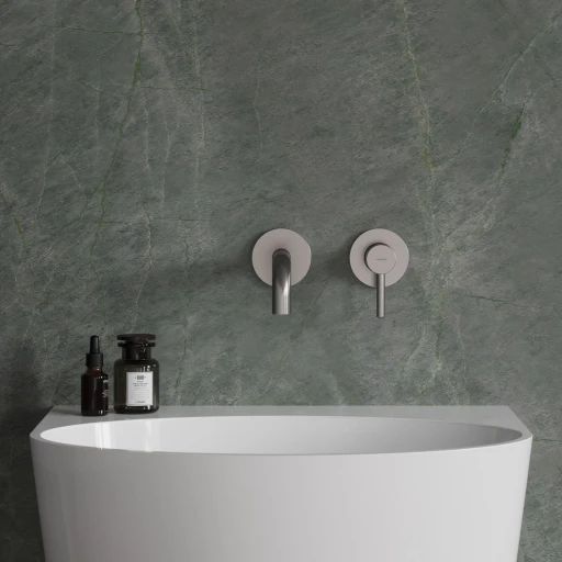 basin mixer for concealed installation with long spout