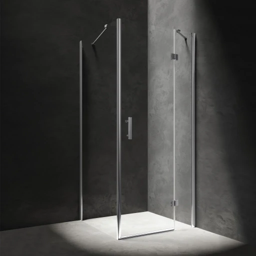 rectangular shower enclosure with hinged door, 100 x 120 cm