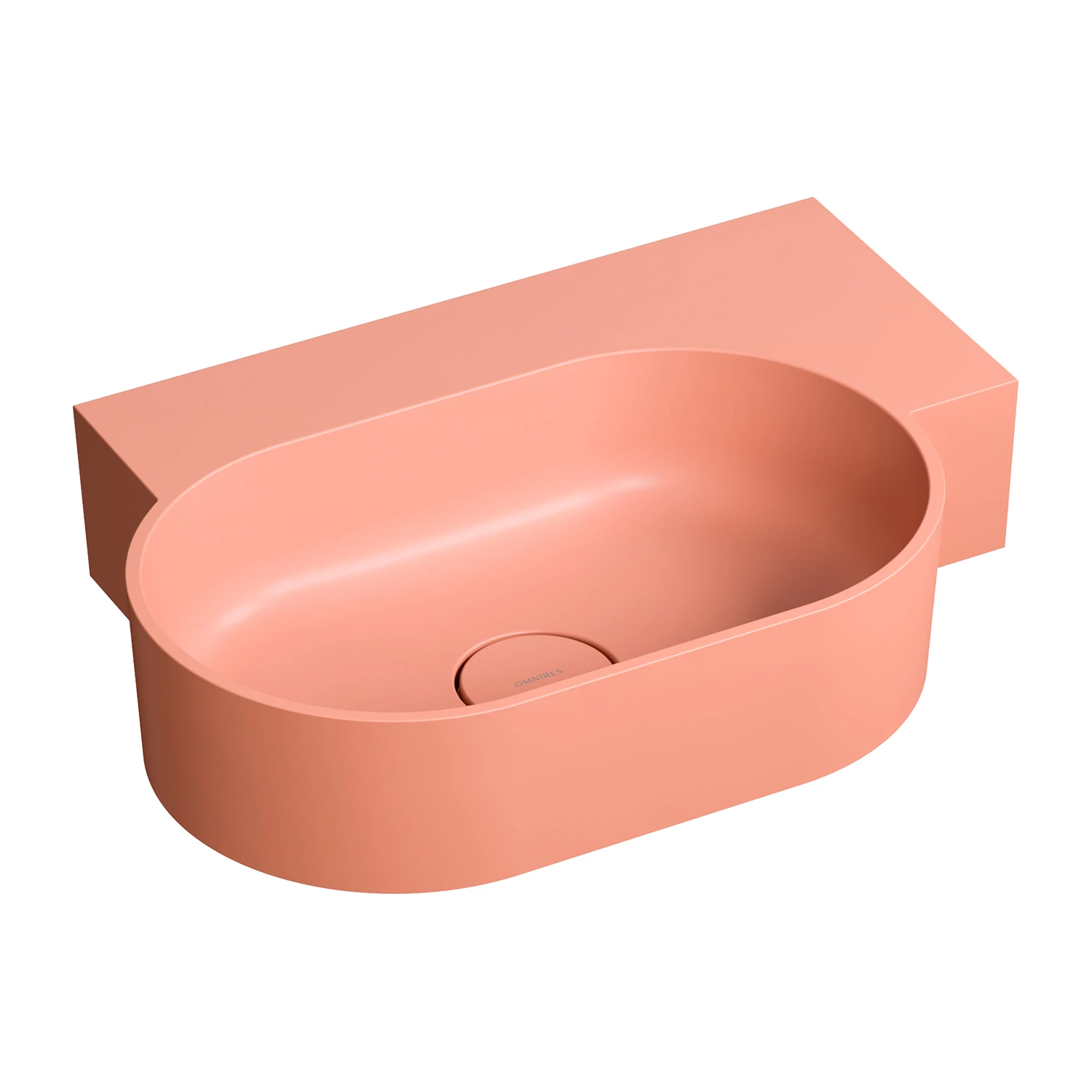 umywalka nablatowa/wisząca - prawa, 55 x 38 cm