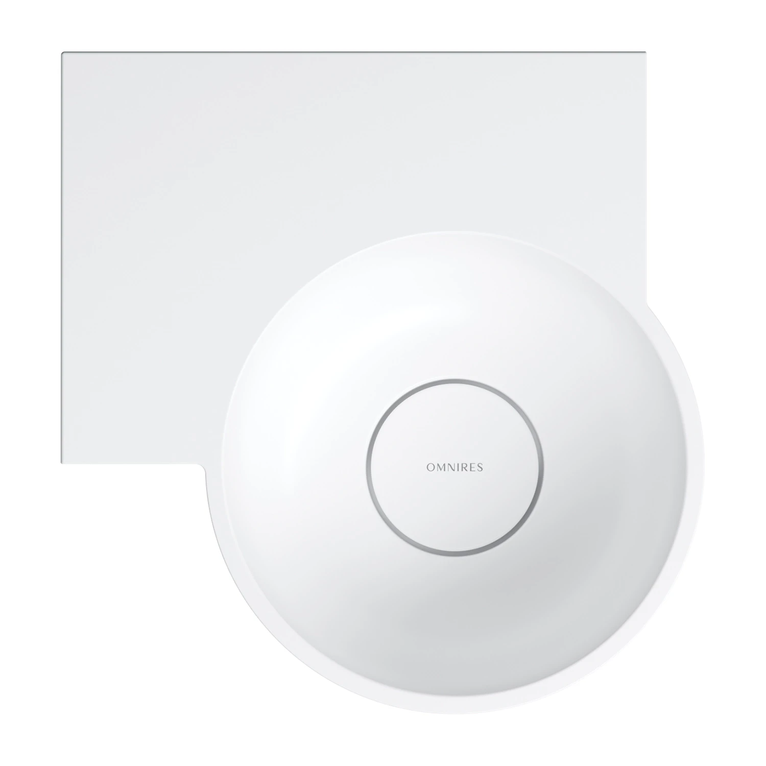 vasque à poser/suspendu - gauche, 33 x 34 cm