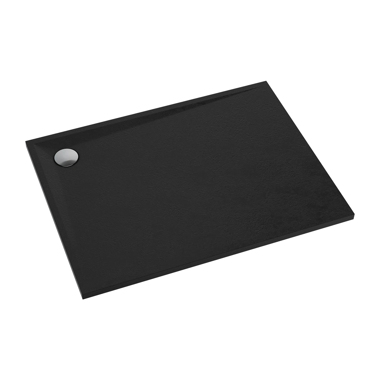 composite shower tray, stone texture, 90 x 100 cm