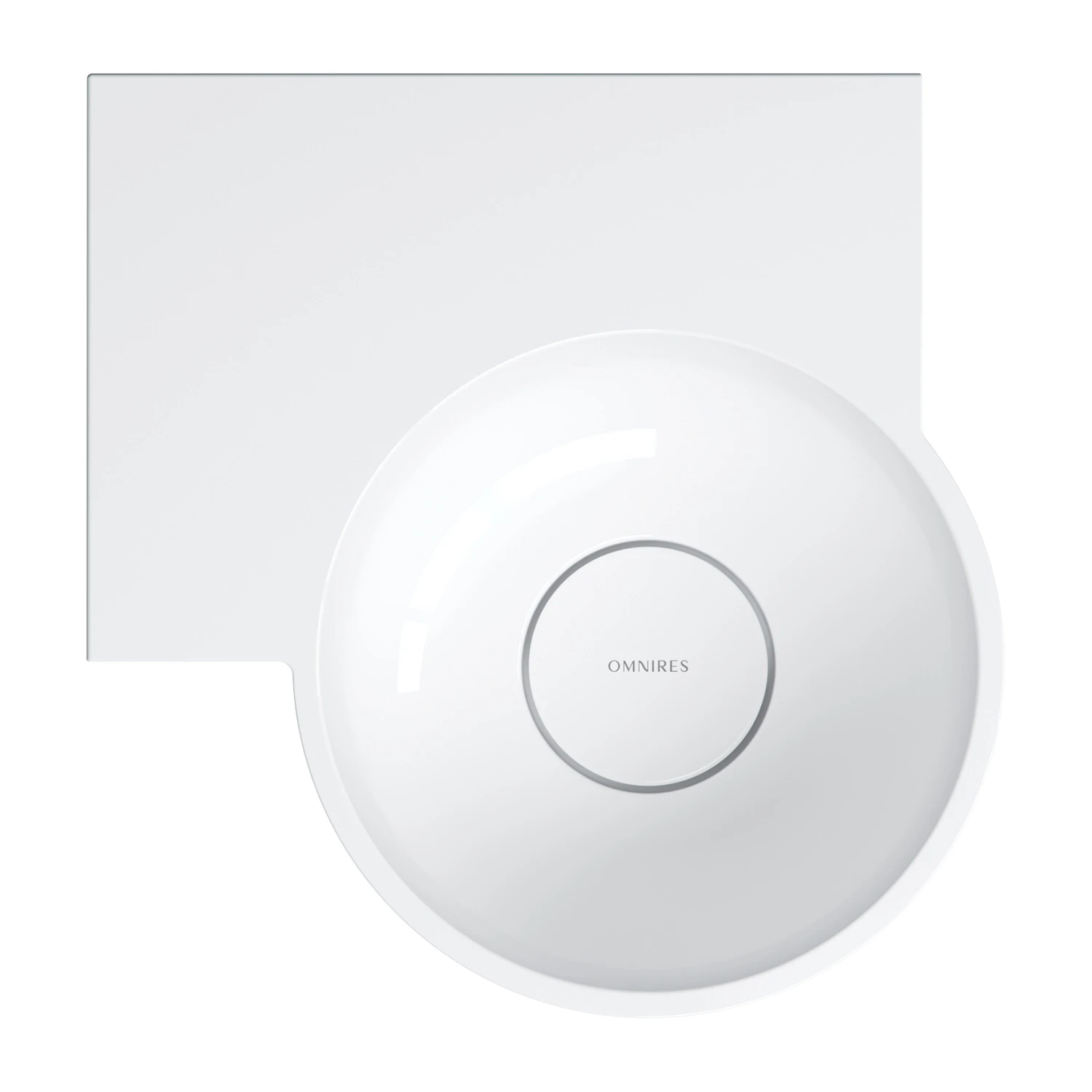 vasque à poser/suspendu - gauche, 33 x 34 cm