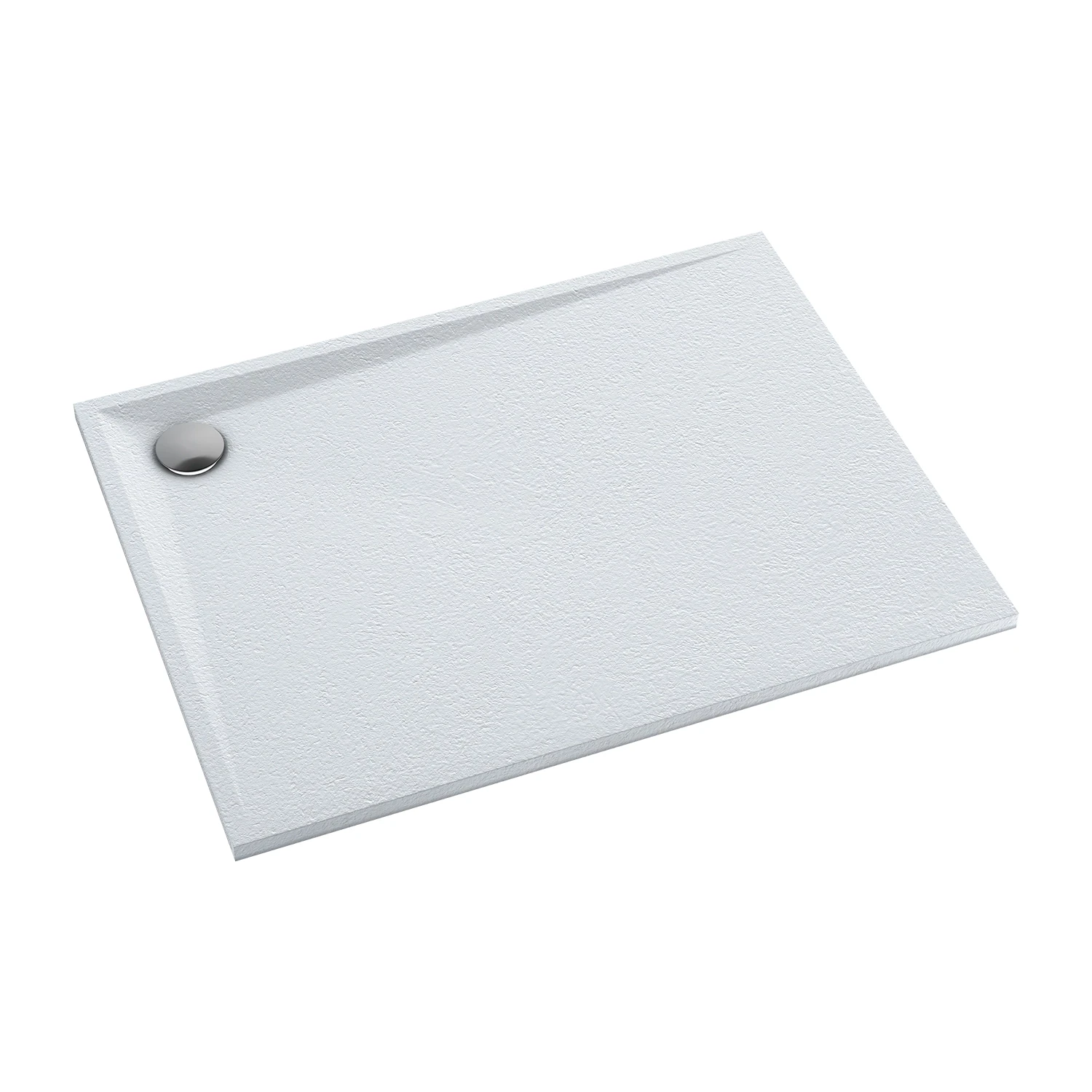 composite shower tray, stone texture, 90 x 120 cm