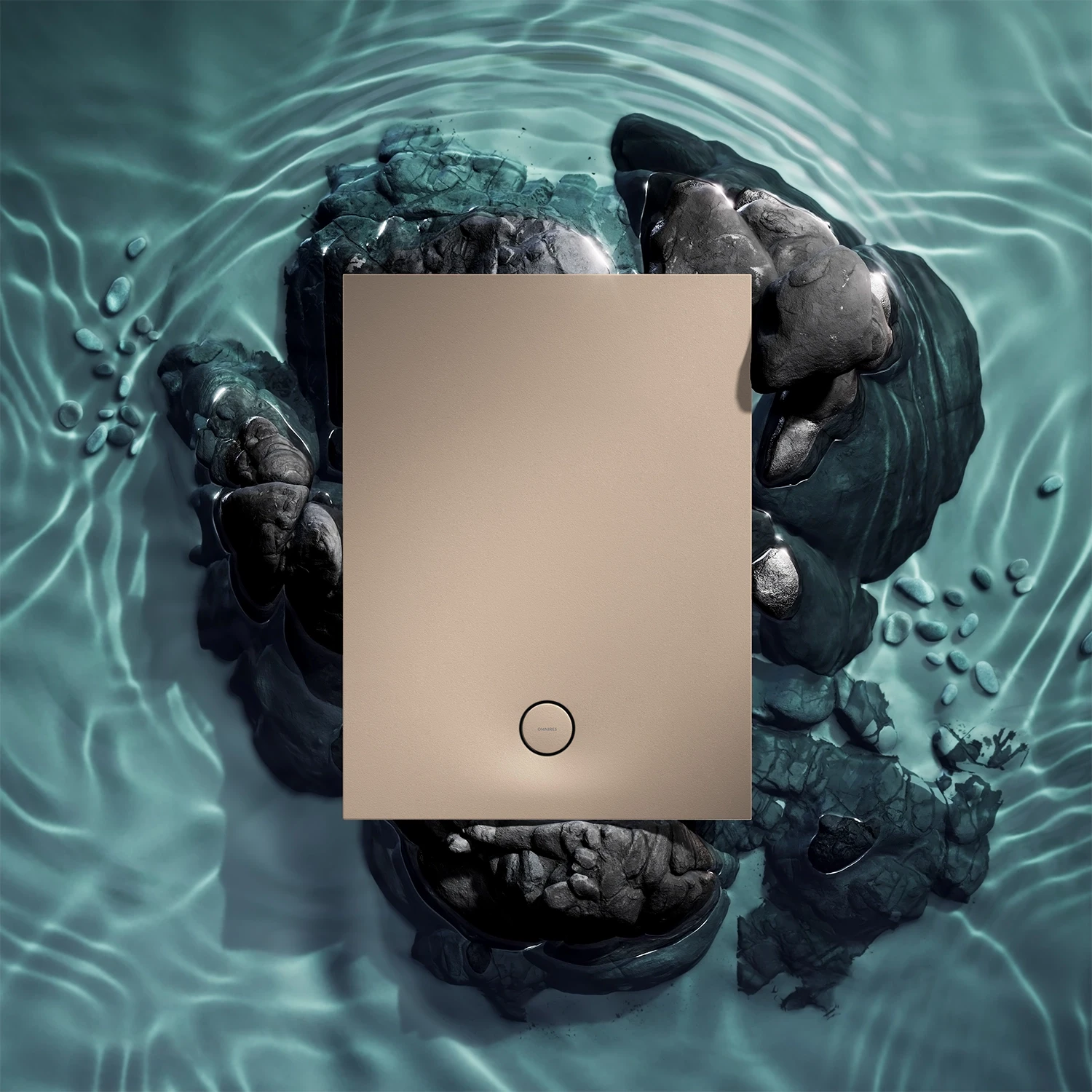 receveur de douche antidérapant en composite, 90 x 90 cm