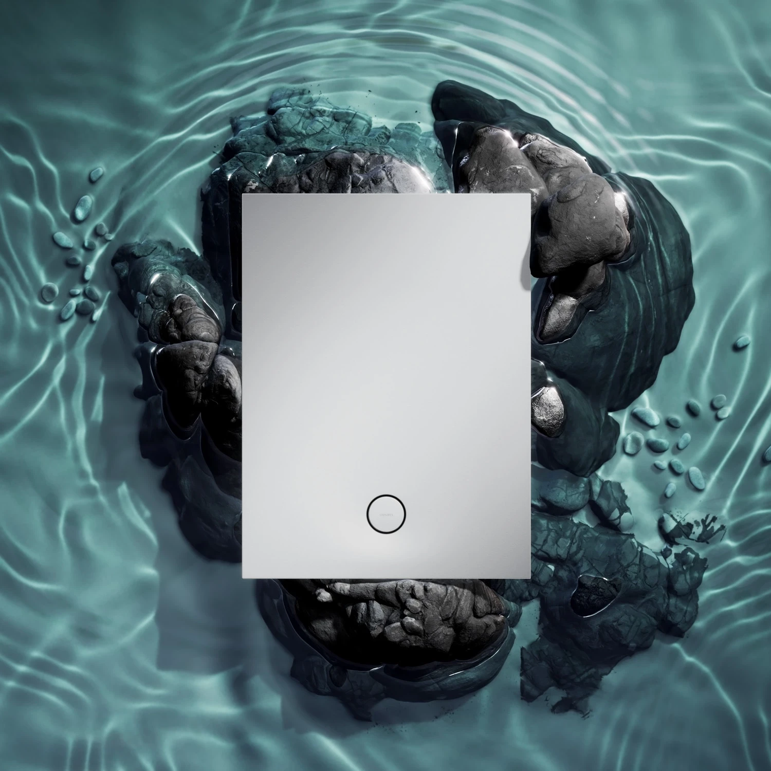 receveur de douche antidérapant en composite, 90 x 90 cm