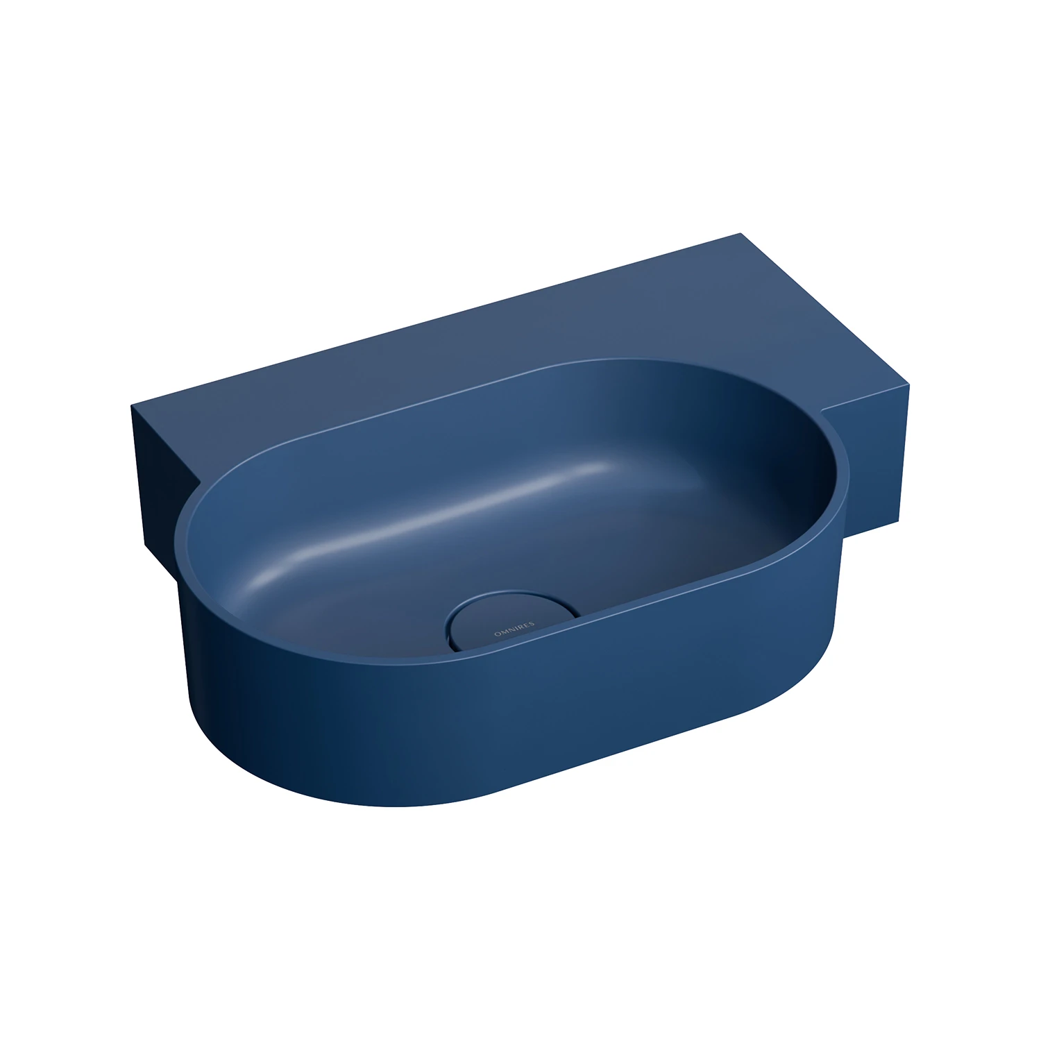 countertop/wall-mounted basin - right, 55 x 36 cm