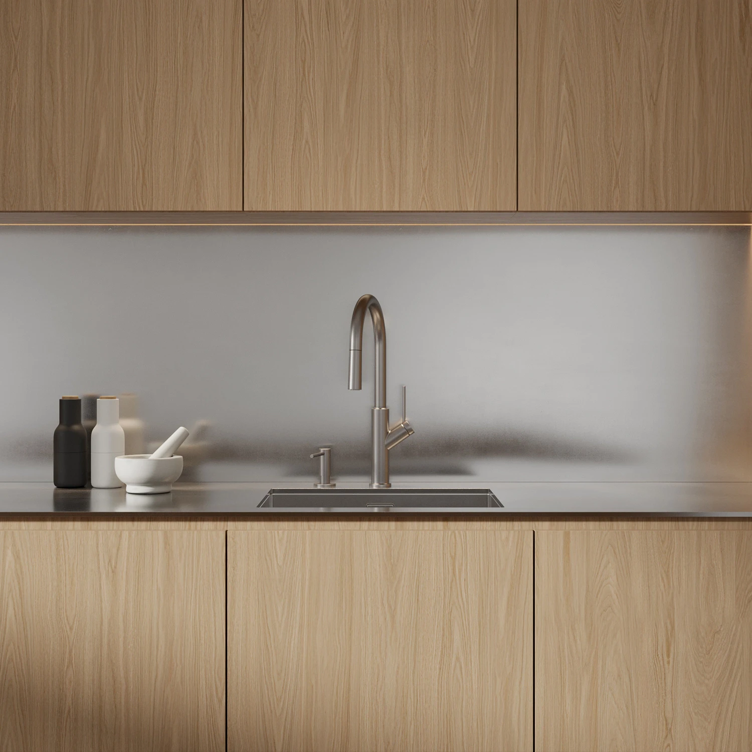 kitchen tap with pull-out spout