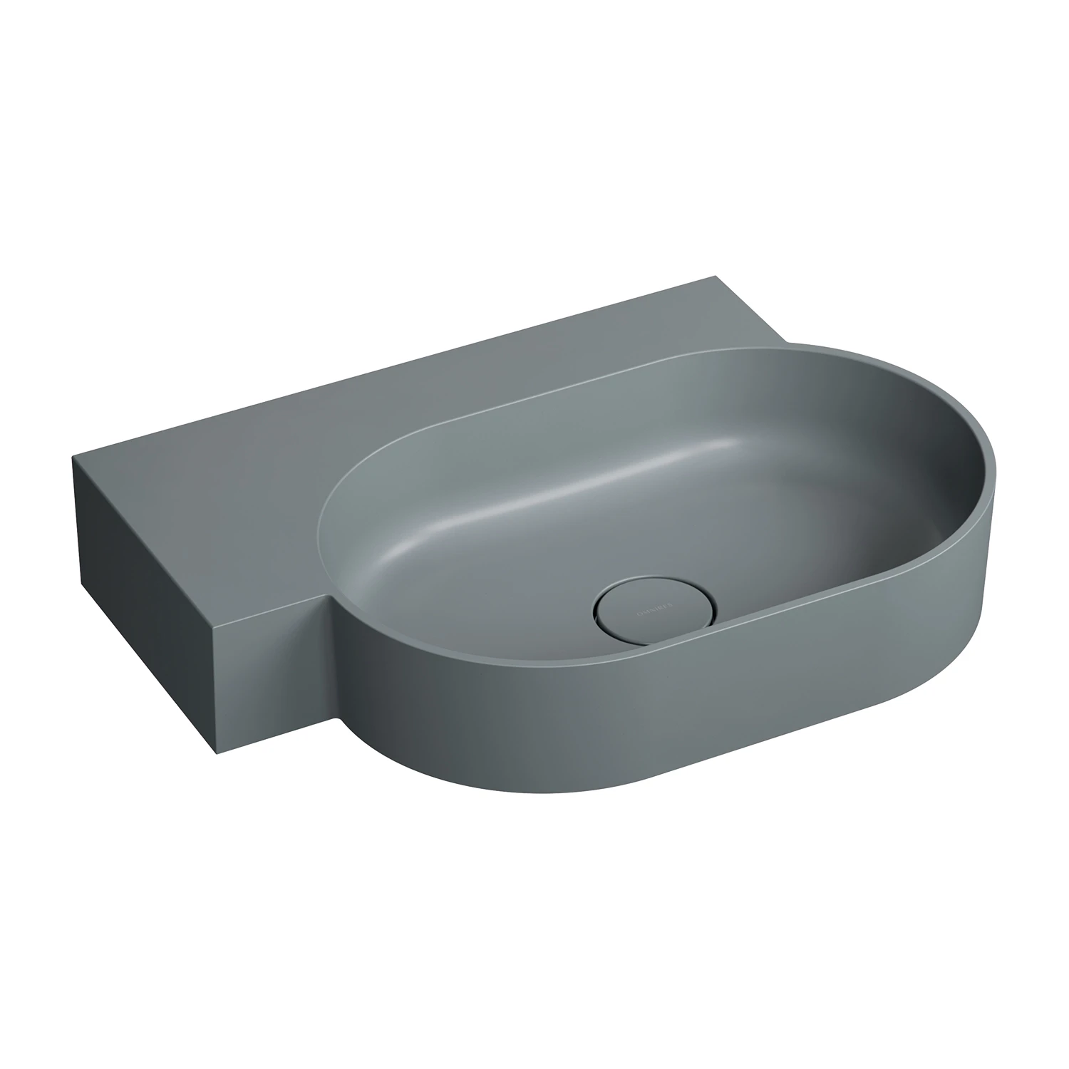 countertop/wall-mounted basin - left, 64 x 44 cm