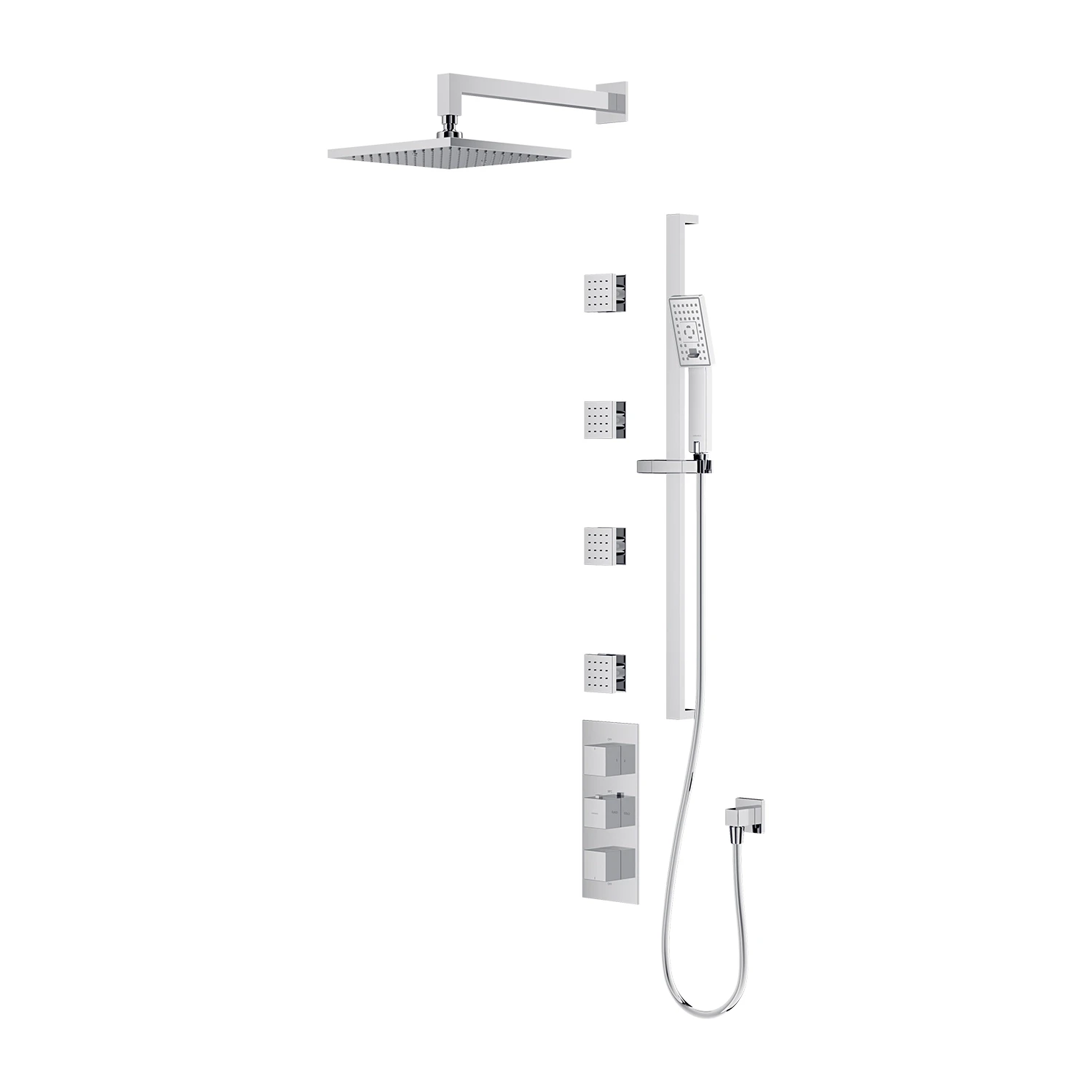 shower system for concealed installation