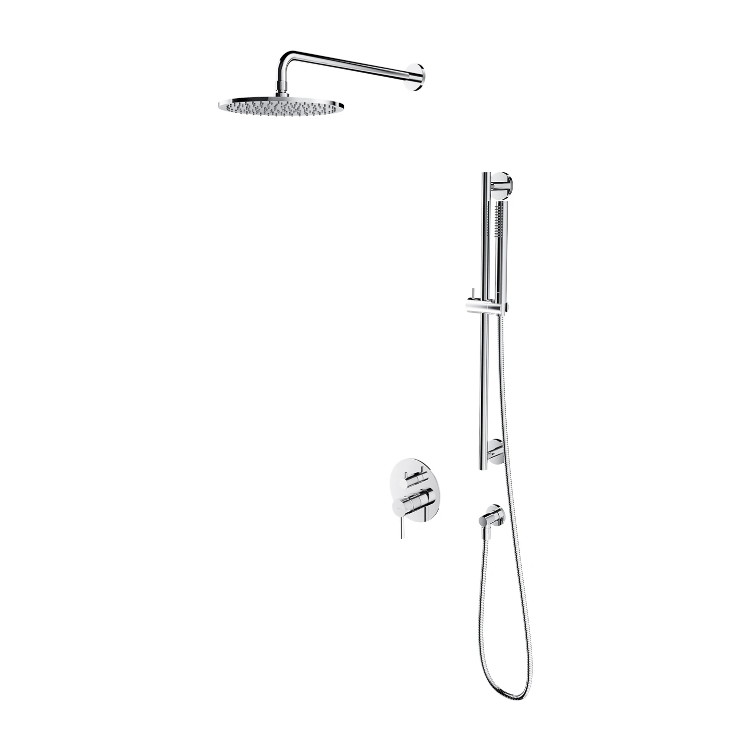 2-way shower system for concealed installation