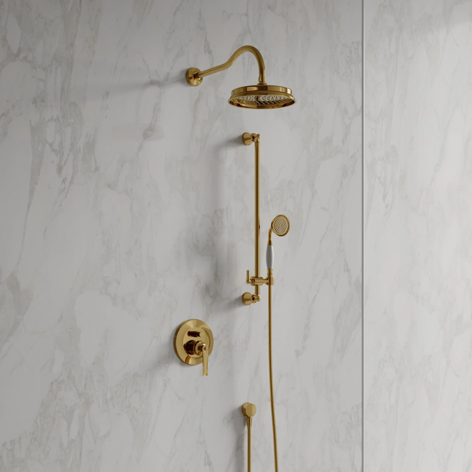 shower system for concealed installation