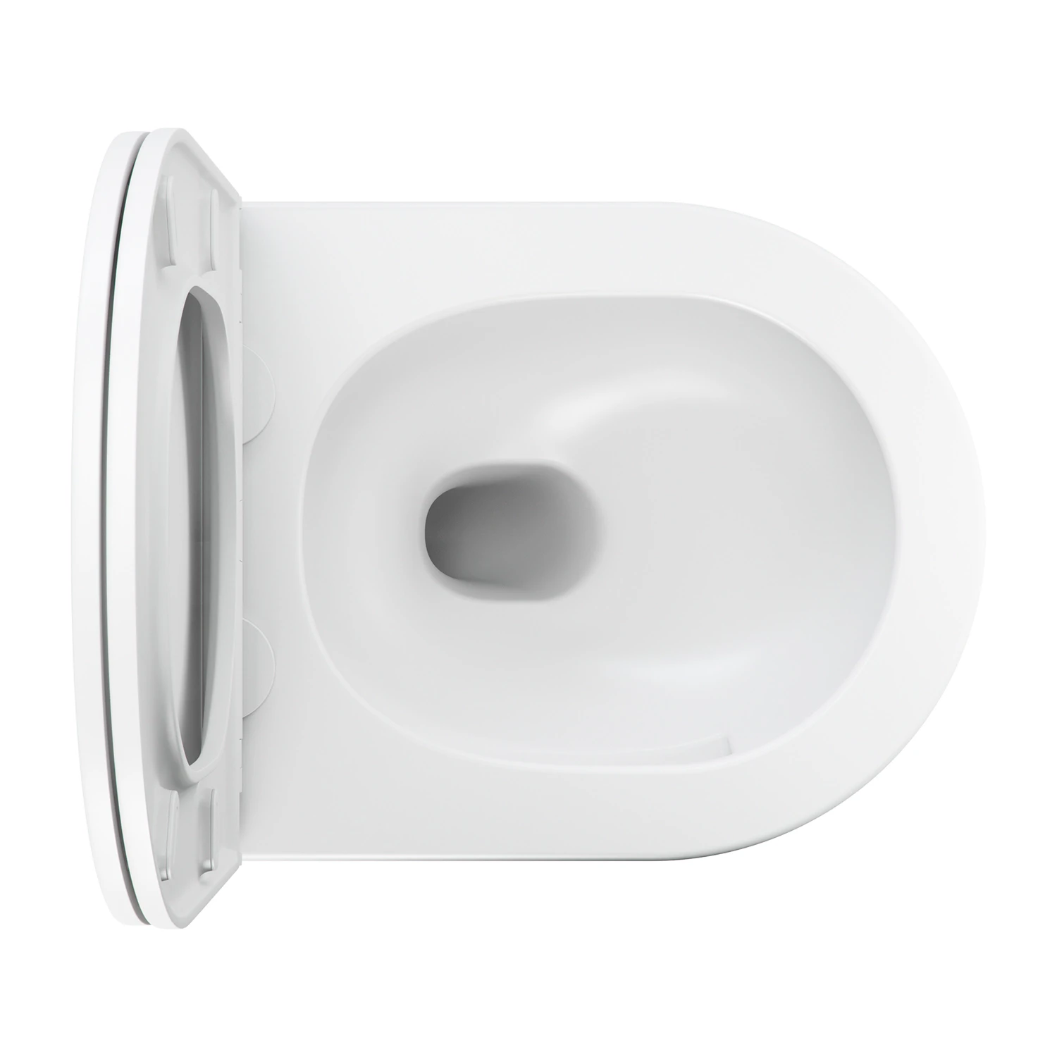 Wand-WC SILENT POWER™ mit WC-Sitz mit Absenkautomatik, 49 x 37 cm